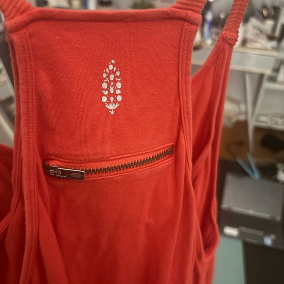 Free People xs hot shot red and pink pocket mini dress - Picture 8 of 8